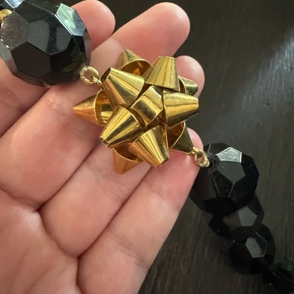 Kate Spade Bourgeois Bow Black Beaded Necklace - Picture 4 of 5